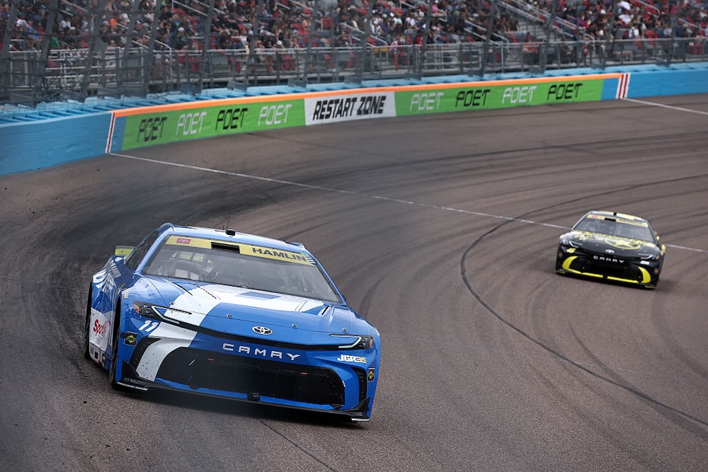 Hamlin falls in the Cup Series standings but gains ground on the lead