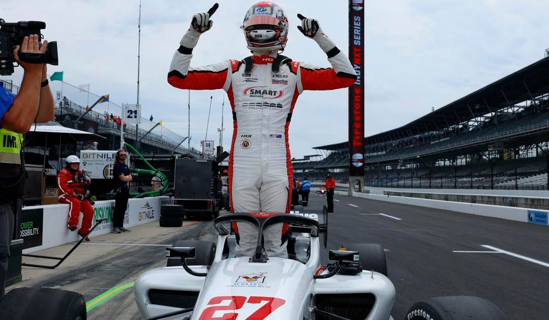 Nxt Racers McElrea wins intense Indy NXT battle on IMS road course | RACER