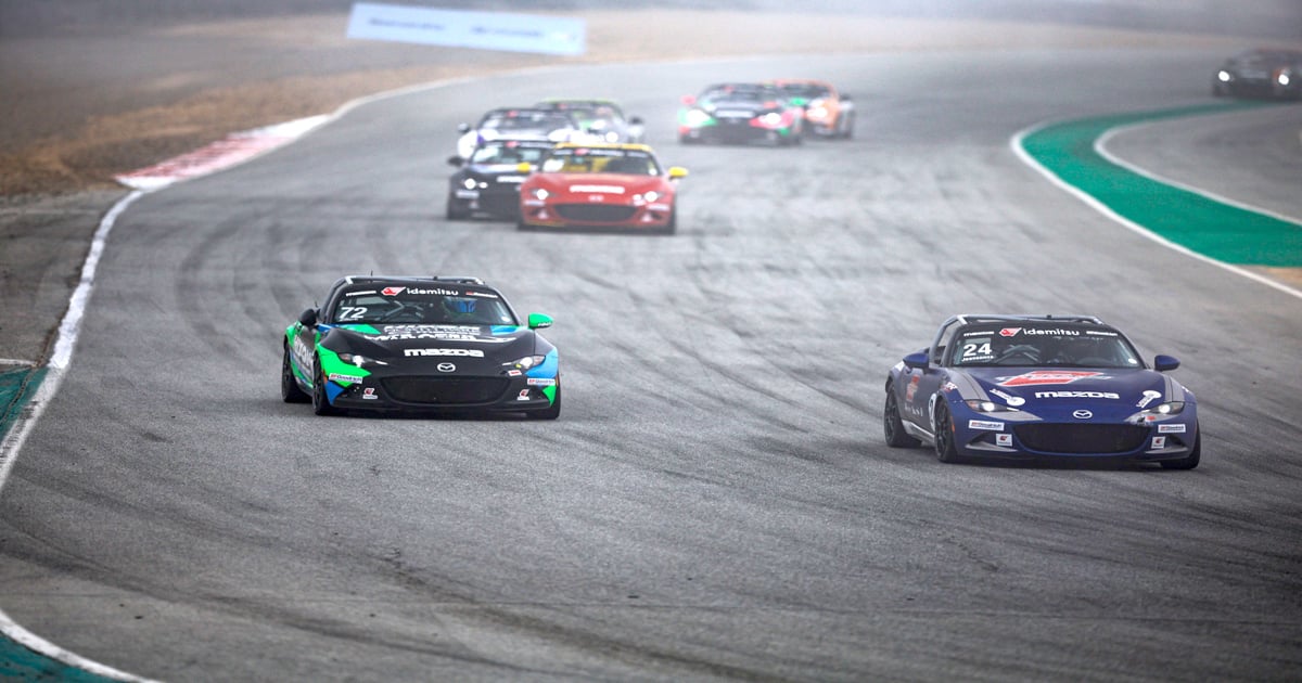 Jeansonne breaks through to take first MX-5 Cup win at foggy Laguna | RACER