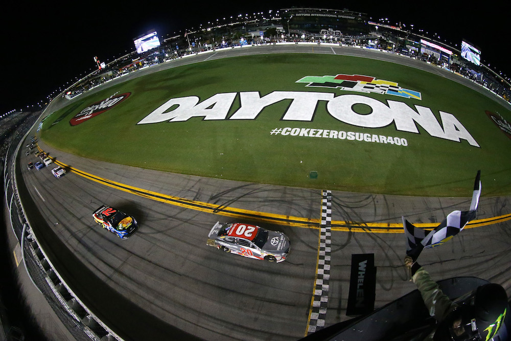 Jones outlasts multiple Daytona wrecks for first Cup win