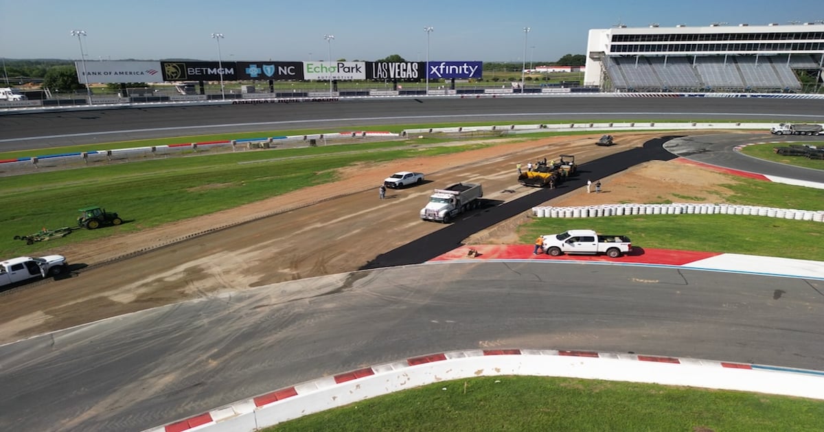 Charlotte repaving portions of infield road course | RACER