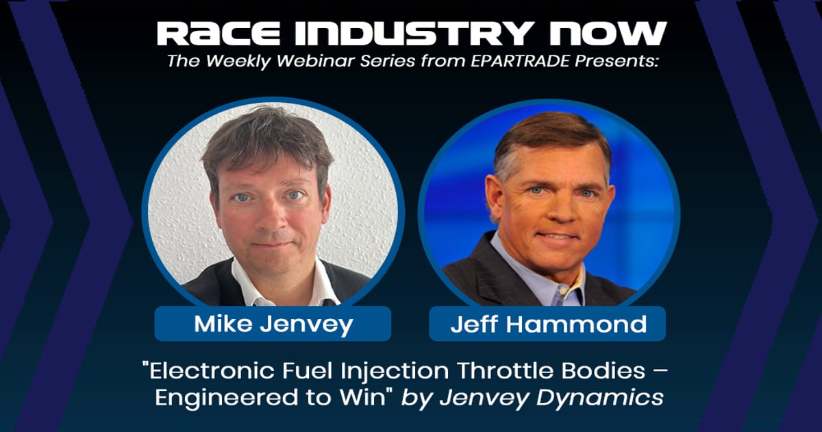 Next Race Industry Now webinar: 'Electronic fuel injection throttle ...