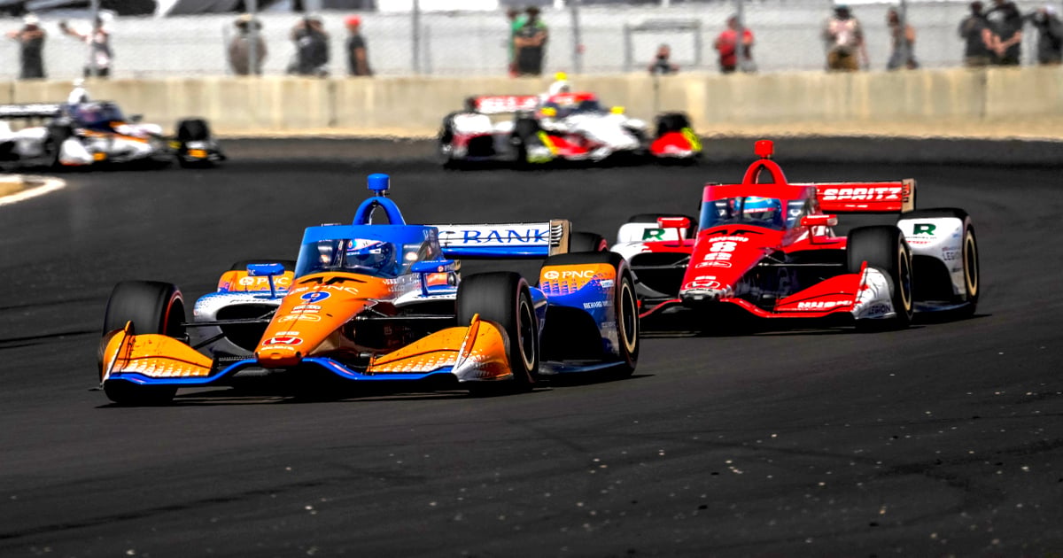 Dixon rallies from early issues to win chaotic IndyCar finale at Laguna ...