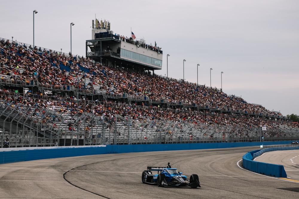 IndyCar's Race 1 at Milwaukee postponed, set to resume Sunday