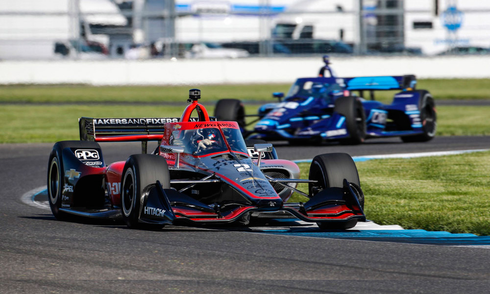 Newgarden sets pace in hard-fought second Indy GP practice