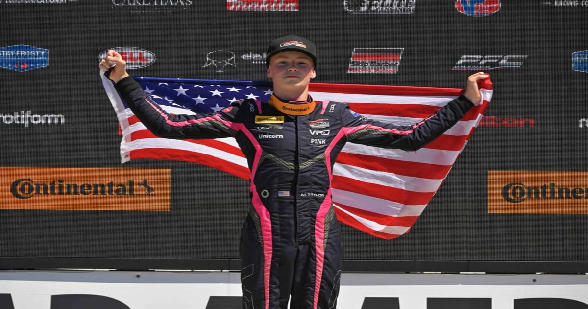 Taylor tops USF2000 in a podium sweep at Road America | RACER