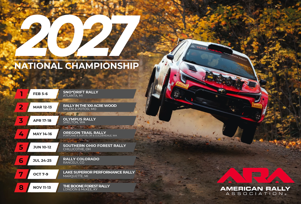 American Rally Association confirms 2027 schedule