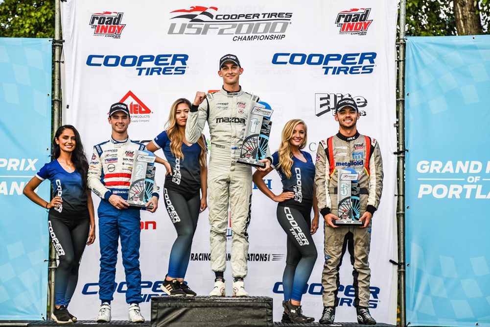 McElrea takes USF2000 championship lead with Portland sweep