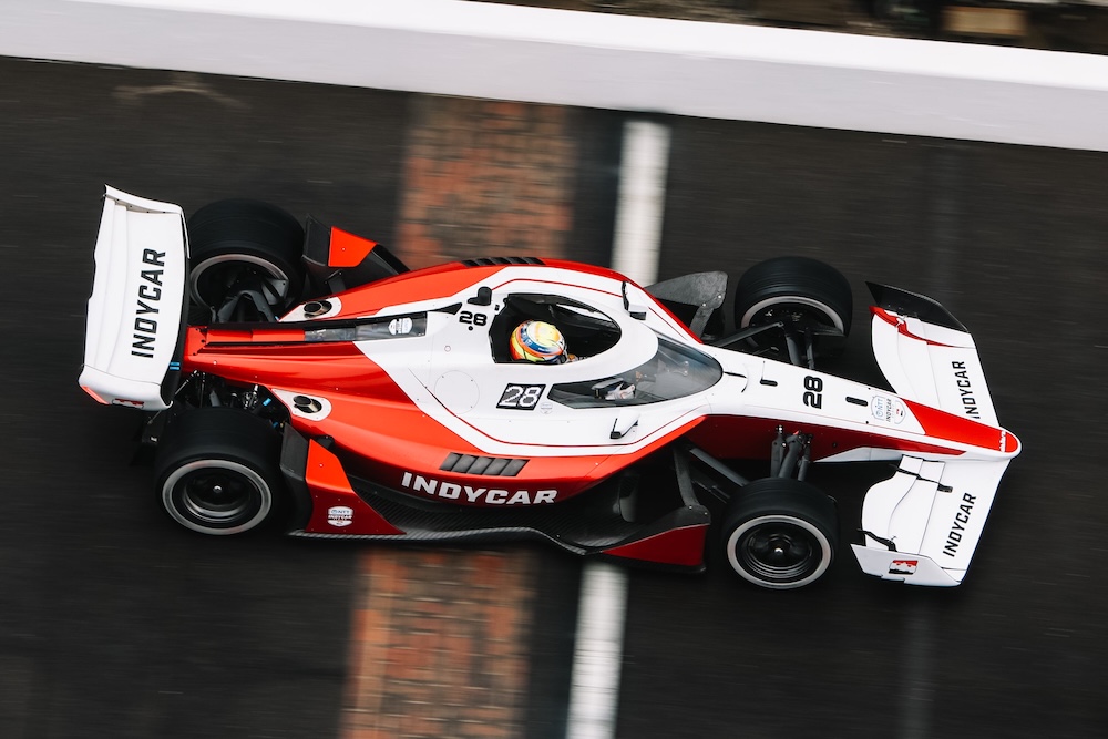 Date set for first IndyCar IR28 oval test at IMS
