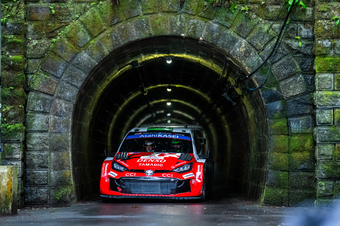 Evans heads Toyota 1-2-3-4 after tricky WRC Rally Japan opening leg