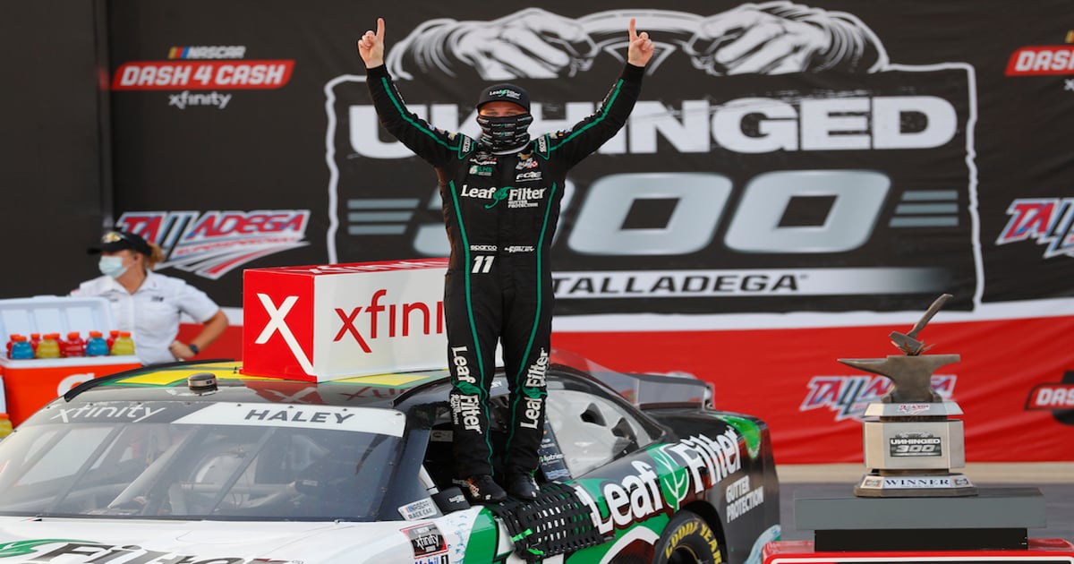Haley gets first Xfinity win, paces Kaulig Racing 1-2 at Talladega | RACER