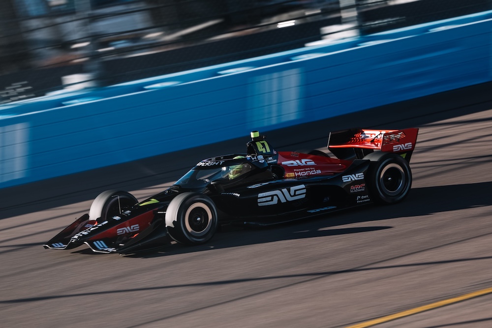 Schumacher shines in first career oval qualifying session